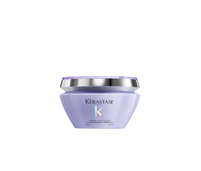 Le Masque Ultra-Violet Kérastase pour neutraliser les reflets jaunes indésirables des cheveux blonds.