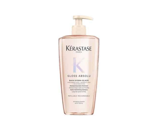 Le Bain Crème Hydra-Glaze pour révéler une brillance saine, et en hydratant les cheveux épais sujets aux frisottis.