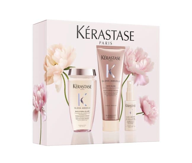 Le Coffret Gloss Absolu pour des cheveux brillants et sans frisottis.