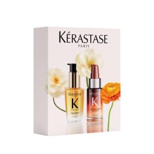 Le Coffret Duo Sérums Mini Héros pour redonner vie à vos cheveux secs.